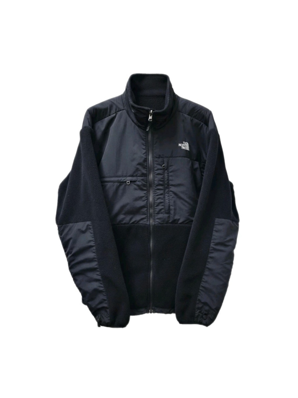 North Face Men's Black Full-Zip Denali Polartec Fleece High Neck Jacket Size XL